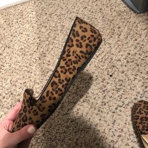 Cheetah print loafers